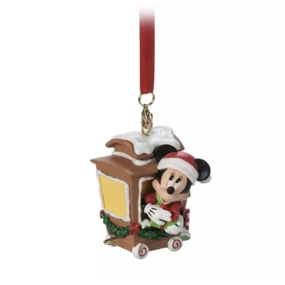 Disney Mickey Mouse Minnie Goofy Pluto Donald Christmas Ornaments Train Set - Picture 5 of 7